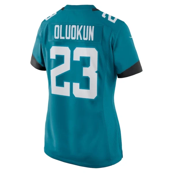 Foyesade oluokun jacksonville jaguars nike womens game player jersey Teal L