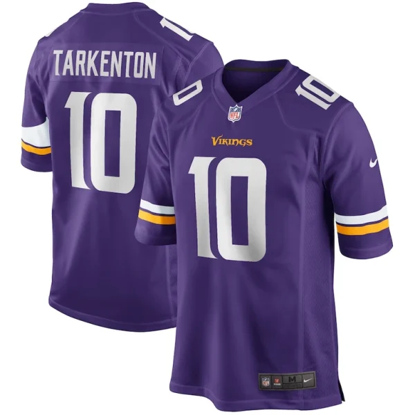 Fran tarkenton minnesota vikings nike game retired player jersey Purple