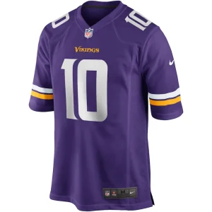 Fran tarkenton minnesota vikings nike game retired player jersey Purple M
