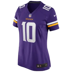 Fran tarkenton minnesota vikings nike womens game retired player jersey Purple M