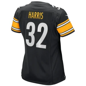 Franco harris pittsburgh steelers nike womens game retired player jersey Black L