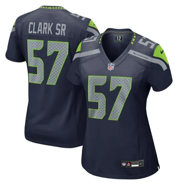 Frank clark seattle seahawks nike womens game jersey College navy