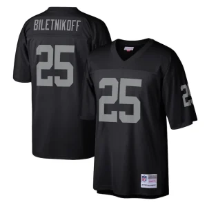 Fred biletnikoff las vegas raiders mitchell ness legacy replica jersey Black