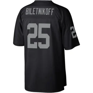 Fred biletnikoff las vegas raiders mitchell ness legacy replica jersey Black L
