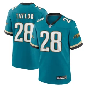 Fred taylor jacksonville jaguars nike prowler throwback retired player game jersey Teal