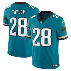 Fred taylor jacksonville jaguars nike prowler throwback vapor f.u.s.e. limited retired player jersey Teal