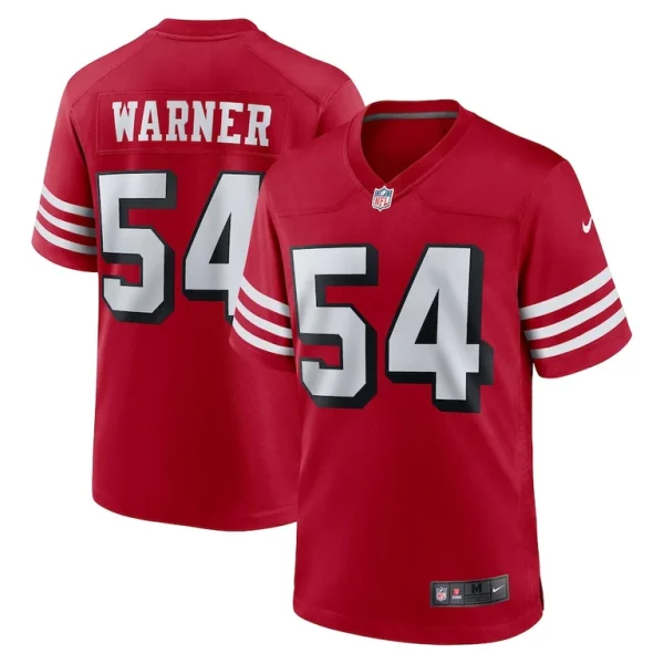 Fred warner san francisco 49ers nike alternate game jersey Scarlet
