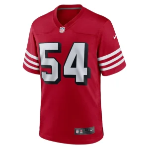 Fred warner san francisco 49ers nike alternate game jersey Scarlet M