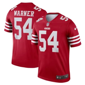 Fred warner san francisco 49ers nike team legend player performance top Scarlet
