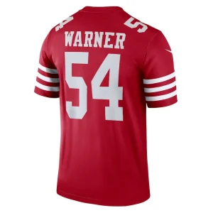 Fred warner san francisco 49ers nike team legend player performance top Scarlet L