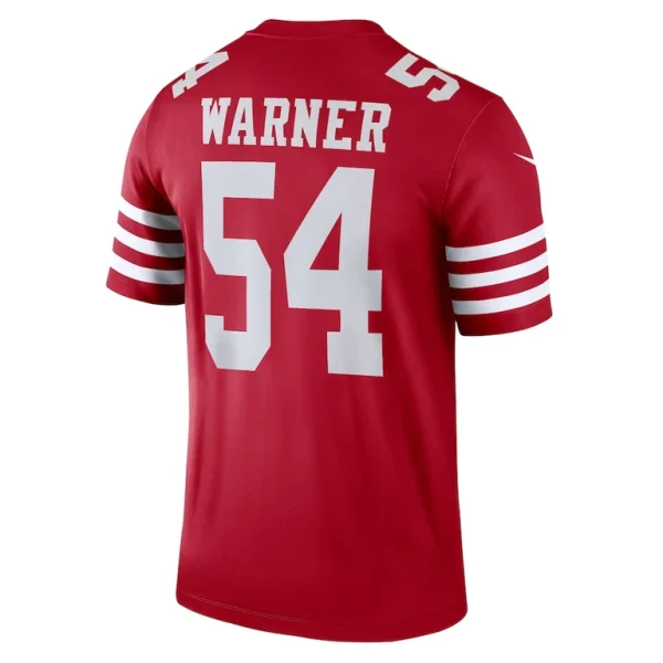 Fred warner san francisco 49ers nike team legend player performance top Scarlet L