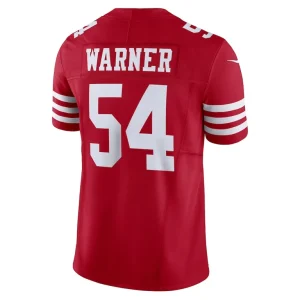 Fred warner san francisco 49ers nike vapor f.u.s.e. limited jersey Scarlet L