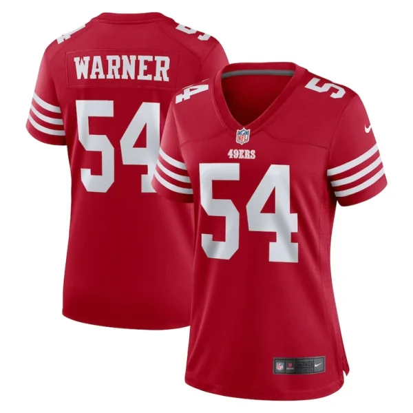 Fred warner san francisco 49ers nike womens game player jersey Scarlet