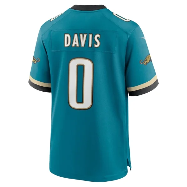 Gabe davis jacksonville jaguars nike prowler throwback player game jersey Teal L