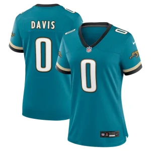 Gabe davis jacksonville jaguars nike womens prowler throwback game jersey Teal