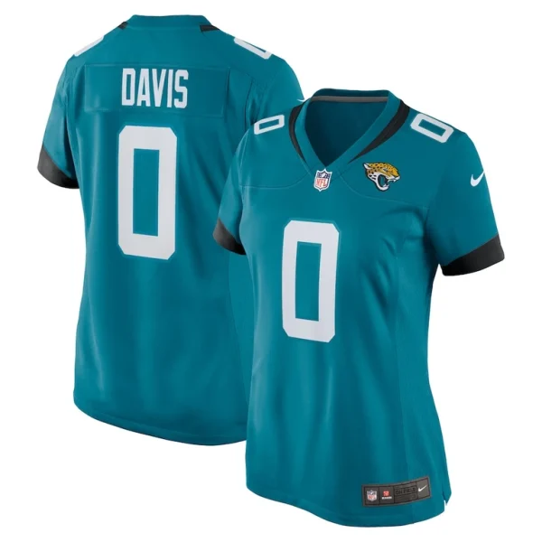 Gabe davis jacksonville jaguars nike womens team game player jersey Teal