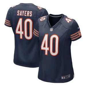 Gale sayers chicago bears nike womens game retired player jersey Navy