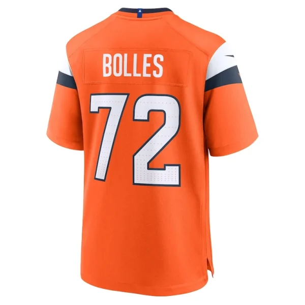 Garett bolles denver broncos nike team game jersey Orange L