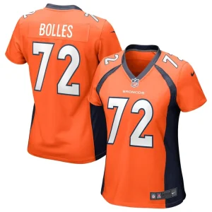 Garett bolles denver broncos nike womens game jersey Orange