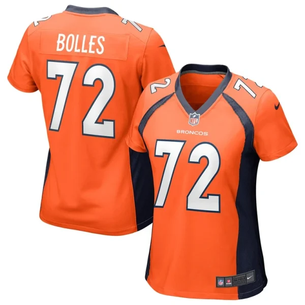 Garett bolles denver broncos nike womens game jersey Orange