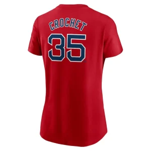 Garrett crochet boston red sox nike womens fuse name number t shirt Red L
