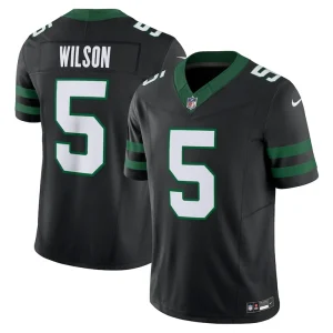 Garrett wilson new york jets nike alternate vapor f.u.s.e. limited jersey Legacy black