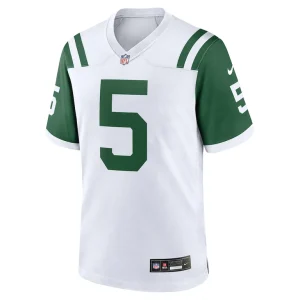 Garrett wilson new york jets nike classic alternate game jersey White M