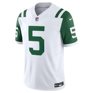 Garrett wilson new york jets nike classic alternate vapor f.u.s.e. limited jersey White M