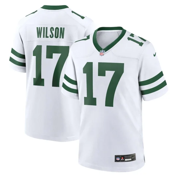Garrett wilson new york jets nike game jersey Legacy white