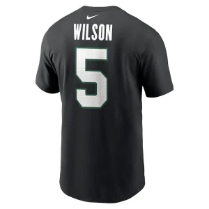 Garrett wilson new york jets nike name number t shirt Black L