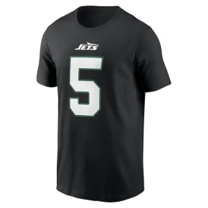 Garrett wilson new york jets nike name number t shirt Black M