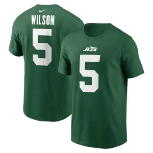 Garrett wilson new york jets nike name number t shirt Green