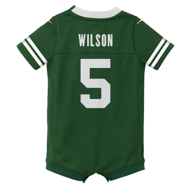 Garrett wilson new york jets nike newborn infant game romper jersey Legacy green 6 9 MO