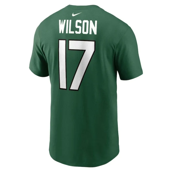 Garrett wilson new york jets nike player name number t shirt Green L