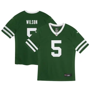 Garrett wilson new york jets nike preschool game jersey Legacy green