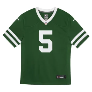 Garrett wilson new york jets nike preschool game jersey Legacy green 56
