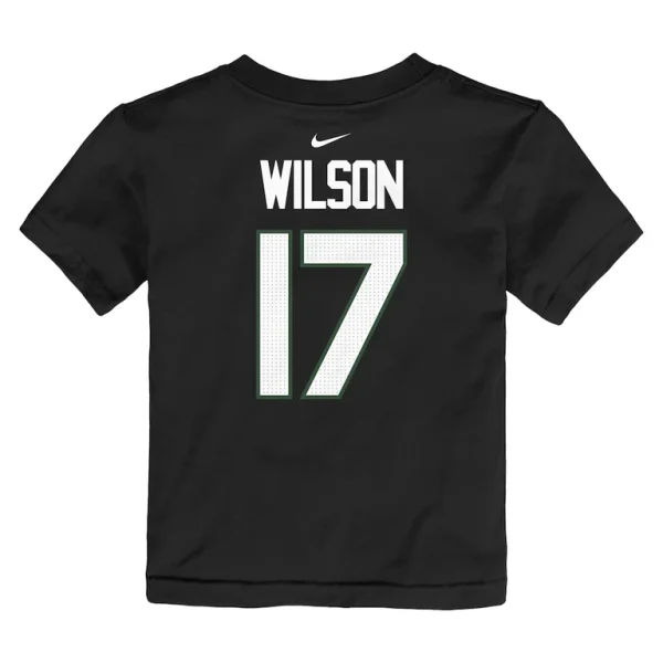 Garrett wilson new york jets nike toddler player name number t shirt Black 4T