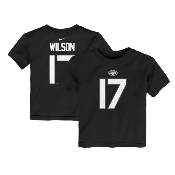 Garrett wilson new york jets nike toddler player name number t shirt Black