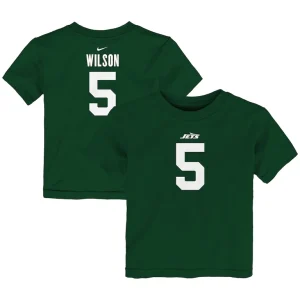 Garrett wilson new york jets nike toddler player name number t shirt Green