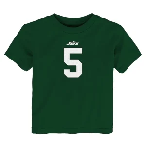 Garrett wilson new york jets nike toddler player name number t shirt Green 3T