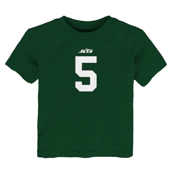 Garrett wilson new york jets nike toddler player name number t shirt Green 3T