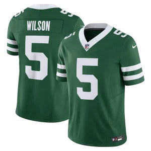Garrett wilson new york jets nike vapor f.u.s.e. limited jersey Legacy green