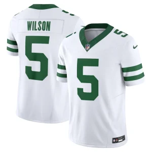 Garrett wilson new york jets nike vapor f.u.s.e. limited jersey Legacy white
