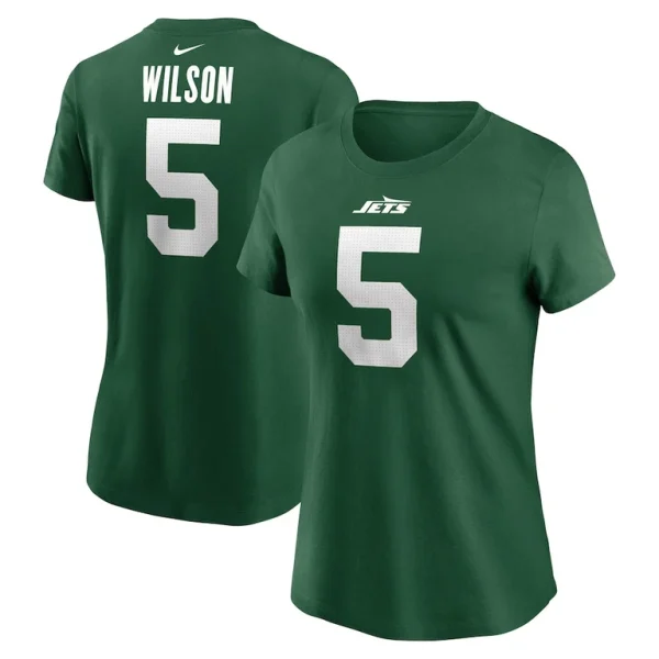 Garrett wilson new york jets nike womens player name number t shirt Green