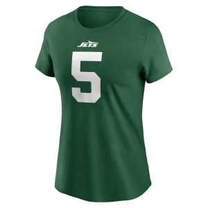 Garrett wilson new york jets nike womens player name number t shirt Green M