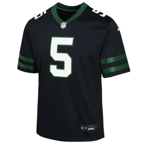 Garrett wilson new york jets nike youth alternate game jersey Legacy black Yth M