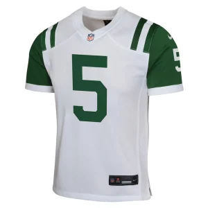 Garrett wilson new york jets nike youth classic alternate game jersey White Yth M