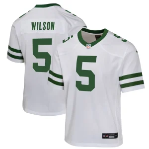 Garrett wilson new york jets nike youth game jersey Legacy white