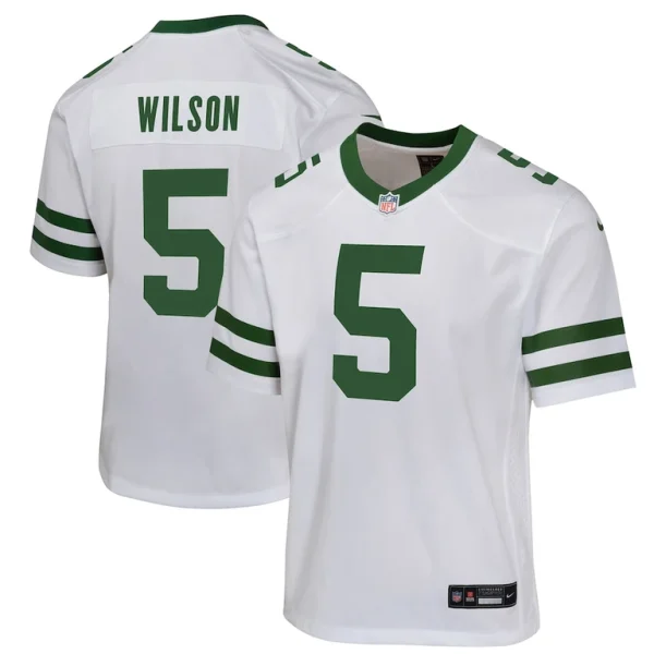 Garrett wilson new york jets nike youth game jersey Legacy white