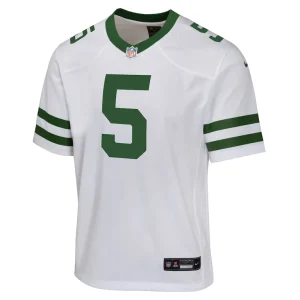 Garrett wilson new york jets nike youth game jersey Legacy white Yth M